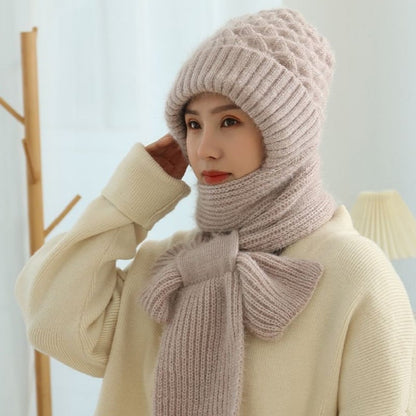 CozySnow™Windproof Multi-Purpose Knitted Winter Hooded Scarf