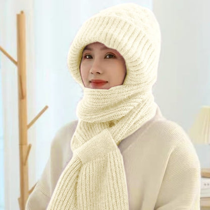 CozySnow™Windproof Multi-Purpose Knitted Winter Hooded Scarf