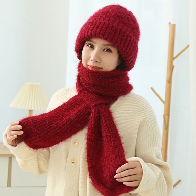 CozySnow™Windproof Multi-Purpose Knitted Winter Hooded Scarf