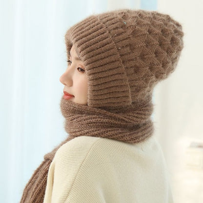 CozySnow™Windproof Multi-Purpose Knitted Winter Hooded Scarf